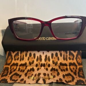 Roberto Cavalli Deep Red Glasses